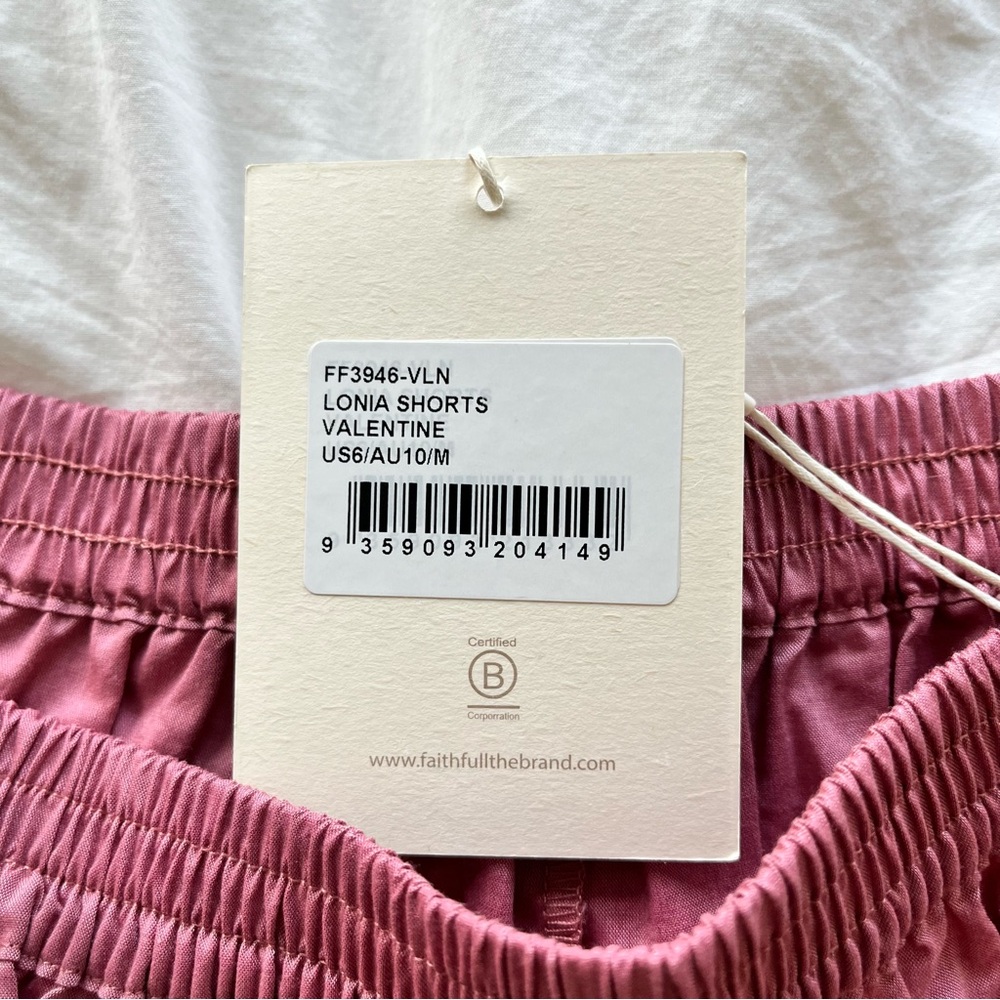 NWT Faithfull the Brand Lonia Shorts in Valentine Size M‎ - Picture 8 of 11